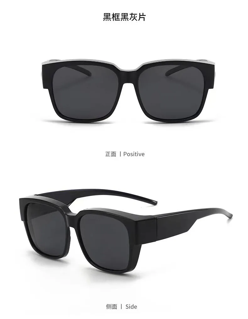 New Fashion Polarized Sunglasses Cover Over Myopia Prescription Glasses Portable Men Women Vintage Fishing Driving Eyewear