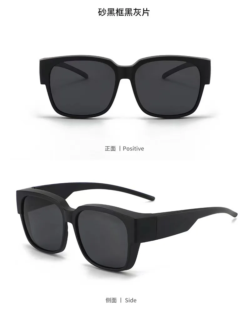 New Fashion Polarized Sunglasses Cover Over Myopia Prescription Glasses Portable Men Women Vintage Fishing Driving Eyewear