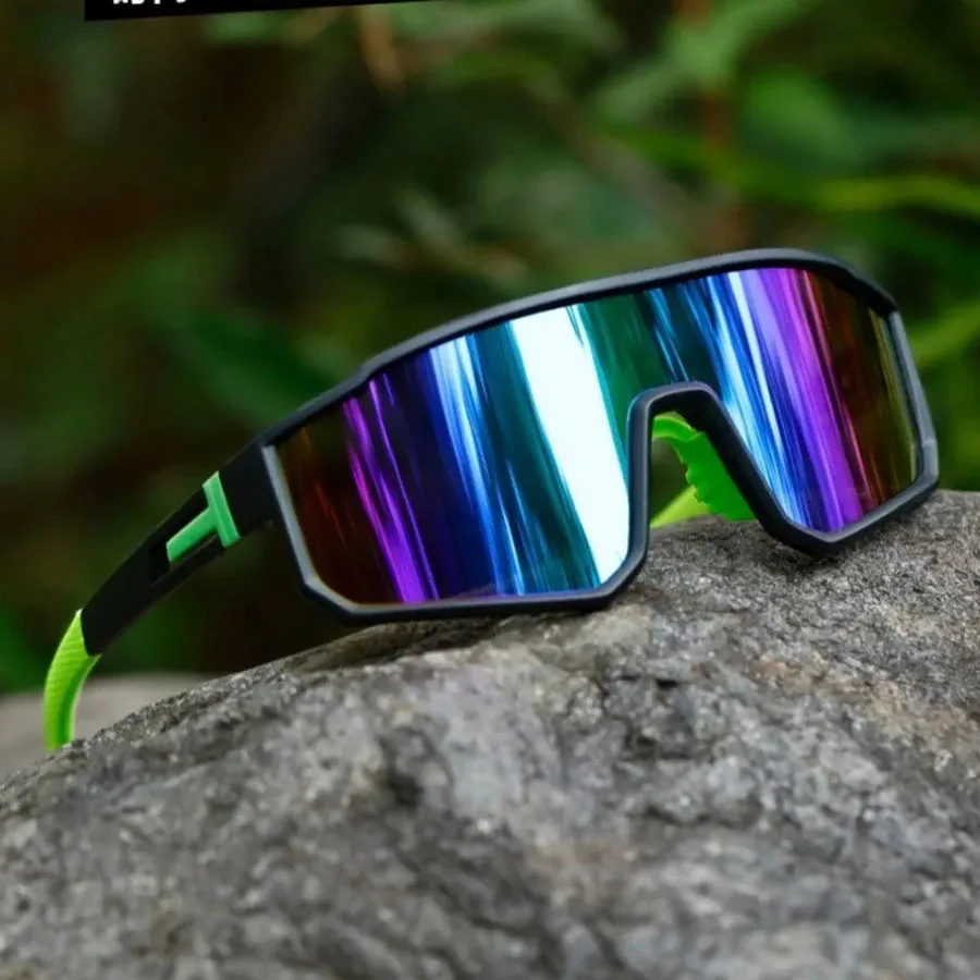 Men's Oversized Cycling Glasses for Men Bicycle Windproof Colorful Coating Sunglasses Outdoor Sports Motorcyc