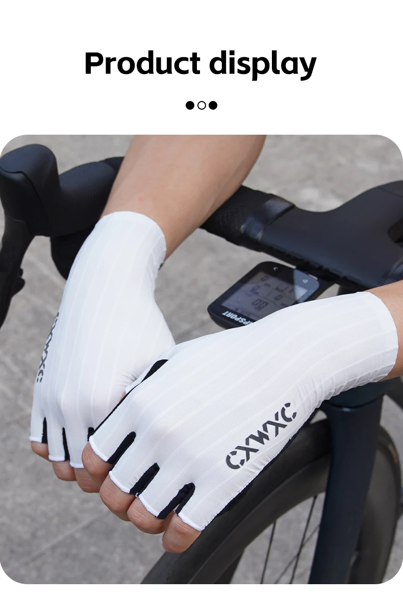 CXWXC Cycling Half Finger Gloves Men Women Breathable Anti-slip Glove Fitness Sport Training Gloves With Extended Wrist Guard