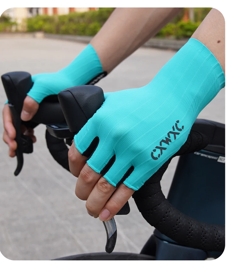 CXWXC Cycling Half Finger Gloves Men Women Breathable Anti-slip Glove Fitness Sport Training Gloves With Extended Wrist Guard