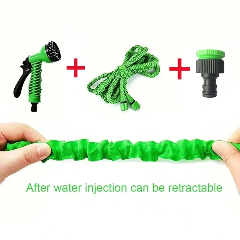 25FT-200FT Expandable Magic Hose Lightweight Design Durable Materials 7 Water Spraying Functions Gun Home Garden Watering Tools