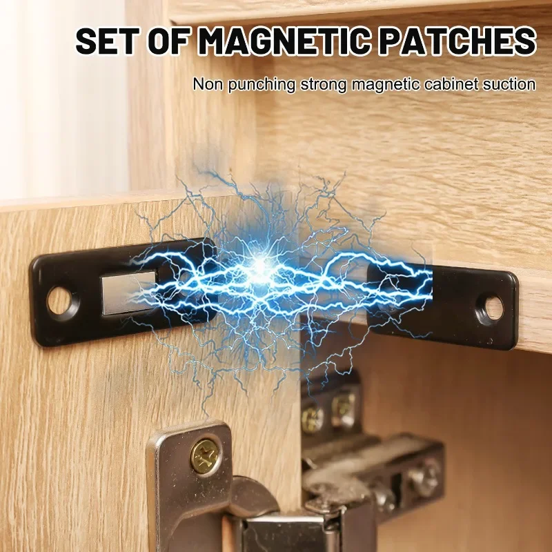Wholesale Magnetic Door Catch Ultra-Thin Cabinet Catches Door Closed Magnets Sheet Adhesive Closet Drawer Window Magnet Latches