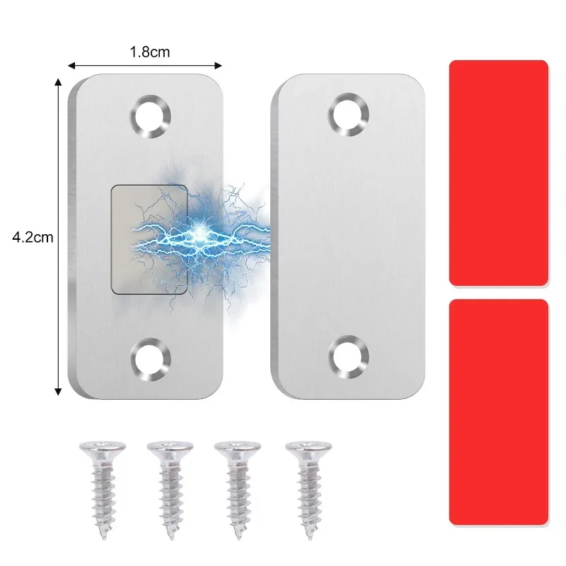 Wholesale Magnetic Door Catch Ultra-Thin Cabinet Catches Door Closed Magnets Sheet Adhesive Closet Drawer Window Magnet Latches