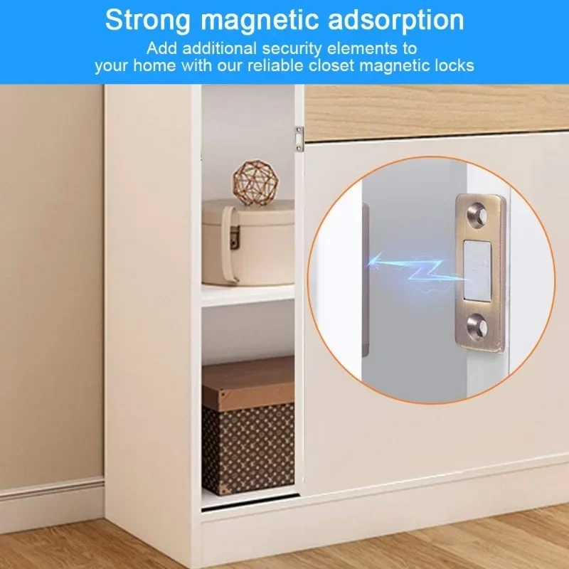 Wholesale Magnetic Door Catch Ultra-Thin Cabinet Catches Door Closed Magnets Sheet Adhesive Closet Drawer Window Magnet Latches