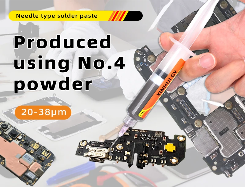 Lead-containing and 181-degree Silver-bearing Solder Paste for Syringe Soldering Applied in SMT (Surface Mount Technology) Chip