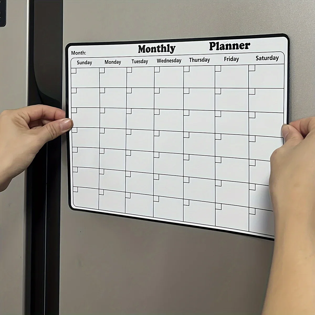 Magnetic Refrigerator Dry Erase Calendar Monthly Planner Whiteboard Record Message Board Memo Pad Fridge Magnets Kitchen Decor