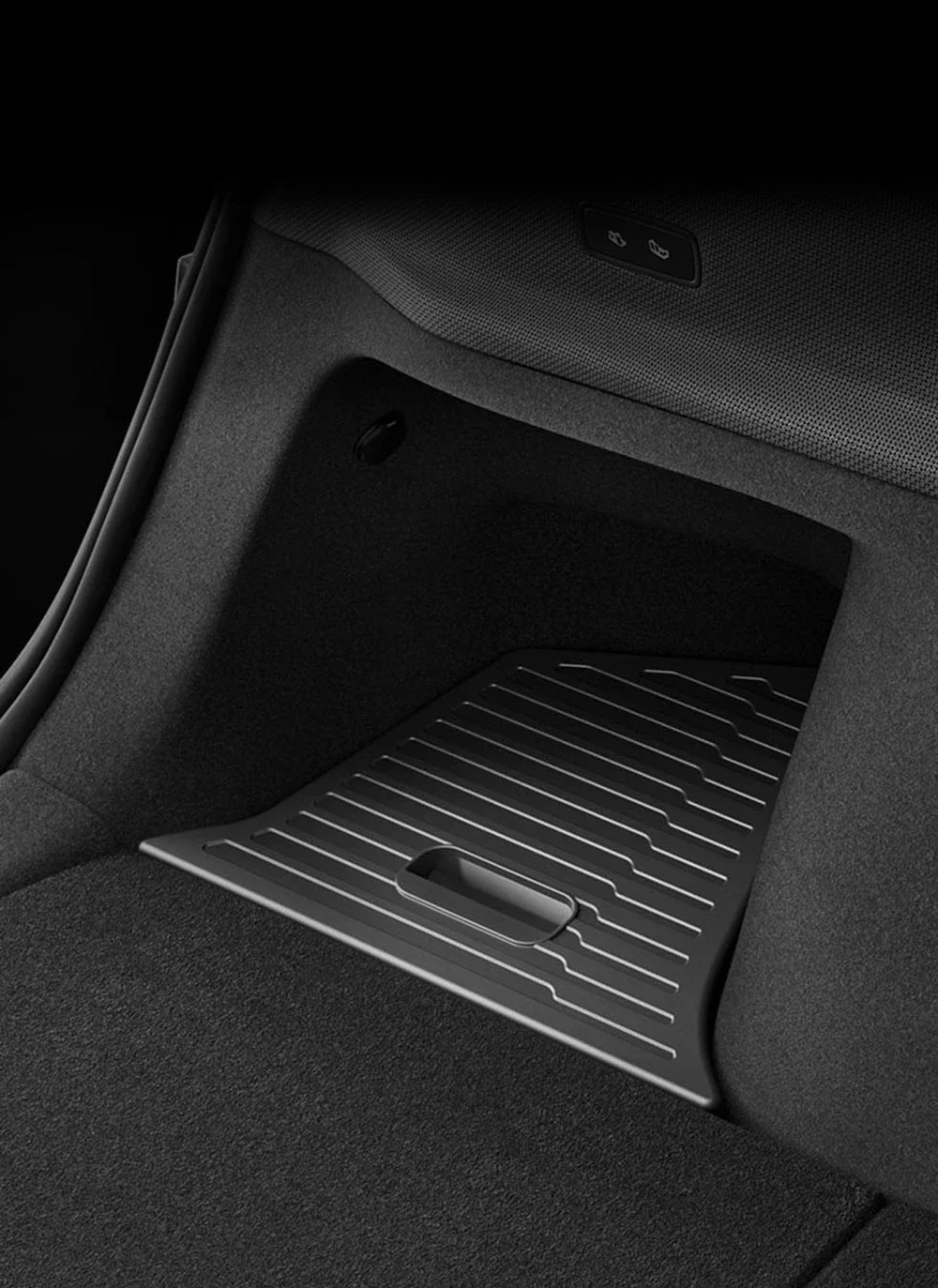 For Tesla Model Y Juniper Trunk Organizer Side Storage Box Boot Organizer Flocked TPE Mat Anti-dirty 2025 Car Travel Accessories