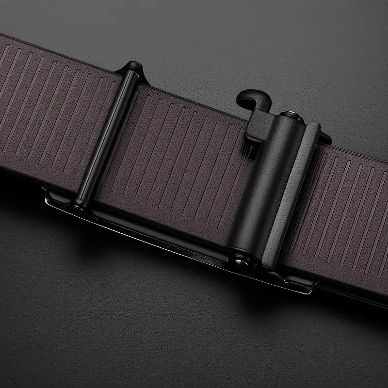 Stylish Men's PU Leather Belt - Fashion Belts for Daily Life, Leisure, Party, Festival, Work, and Business Automatic Buckle