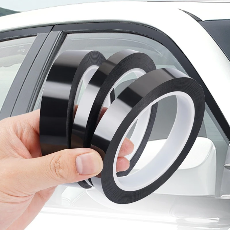 Car Stickers Bright Black Auto Window Edge Protector Trim Car Body/ Door Anti-scratch Protection Strip Chrome Styling Decorative