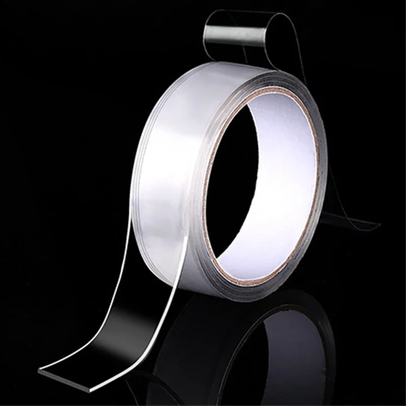 1-10M Nano Double Sided Adhesive Tape Heavy Duty Clear Waterproof Traceless Extra Strong Glue Removable Seal Gap Strip 1/2/3/5cm