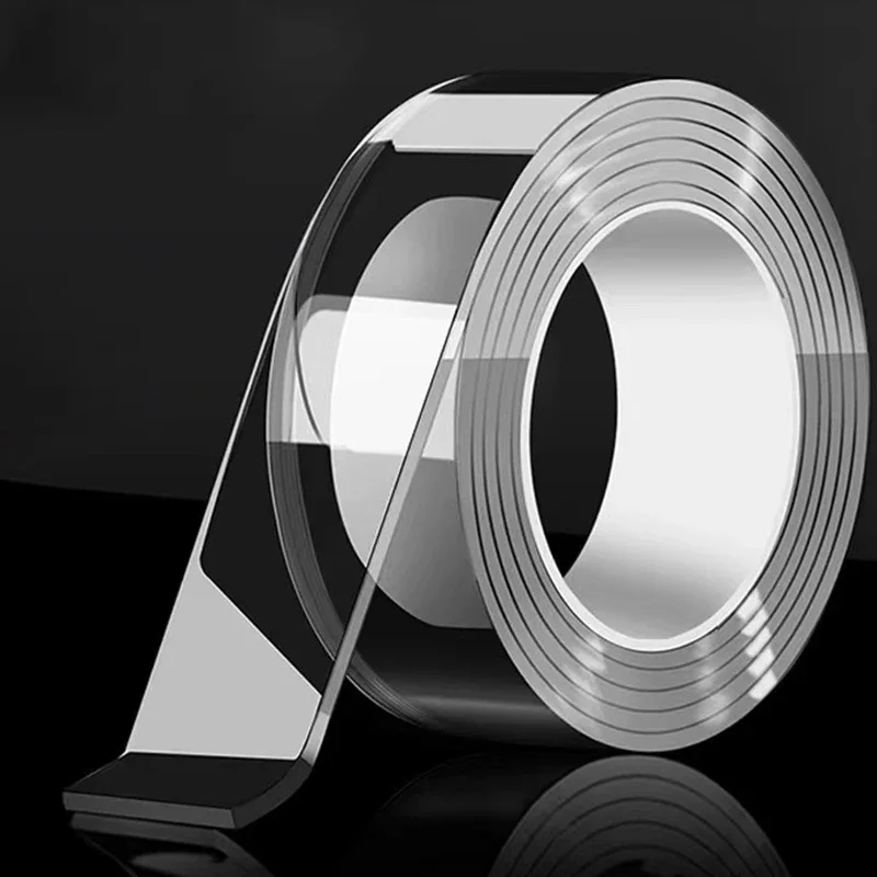 1-10M Nano Double Sided Adhesive Tape Heavy Duty Clear Waterproof Traceless Extra Strong Glue Removable Seal Gap Strip 1/2/3/5cm