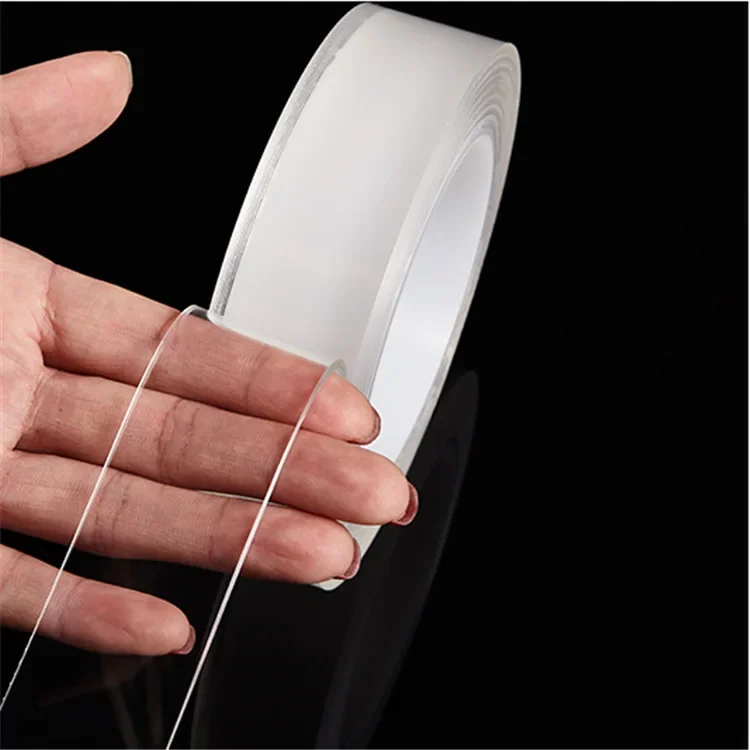 1-10M Nano Double Sided Adhesive Tape Heavy Duty Clear Waterproof Traceless Extra Strong Glue Removable Seal Gap Strip 1/2/3/5cm
