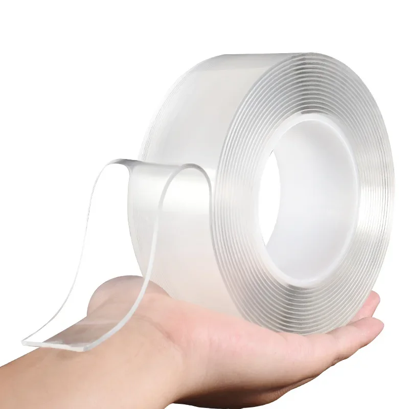 1-10M Nano Double Sided Adhesive Tape Heavy Duty Clear Waterproof Traceless Extra Strong Glue Removable Seal Gap Strip 1/2/3/5cm
