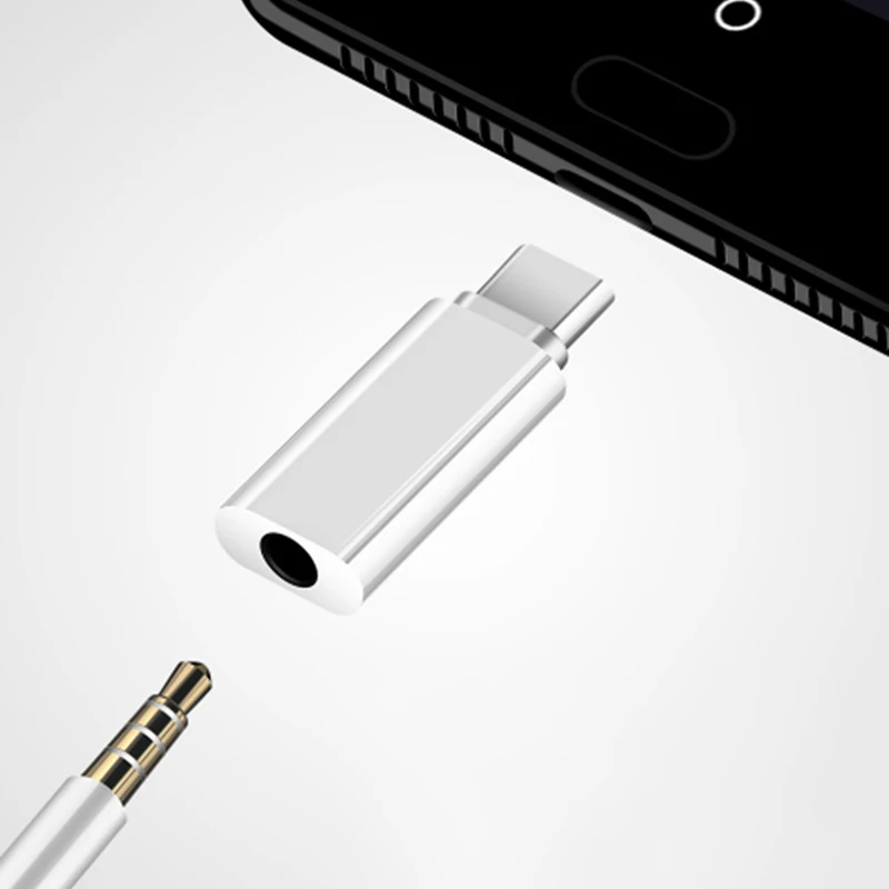 Type C Male to 3.5mm Jack Female Adapter For Xiaomi Redmi Huawei Honor POCO for Cell Phone USB-C 3.5mm Wired Earphones Converter