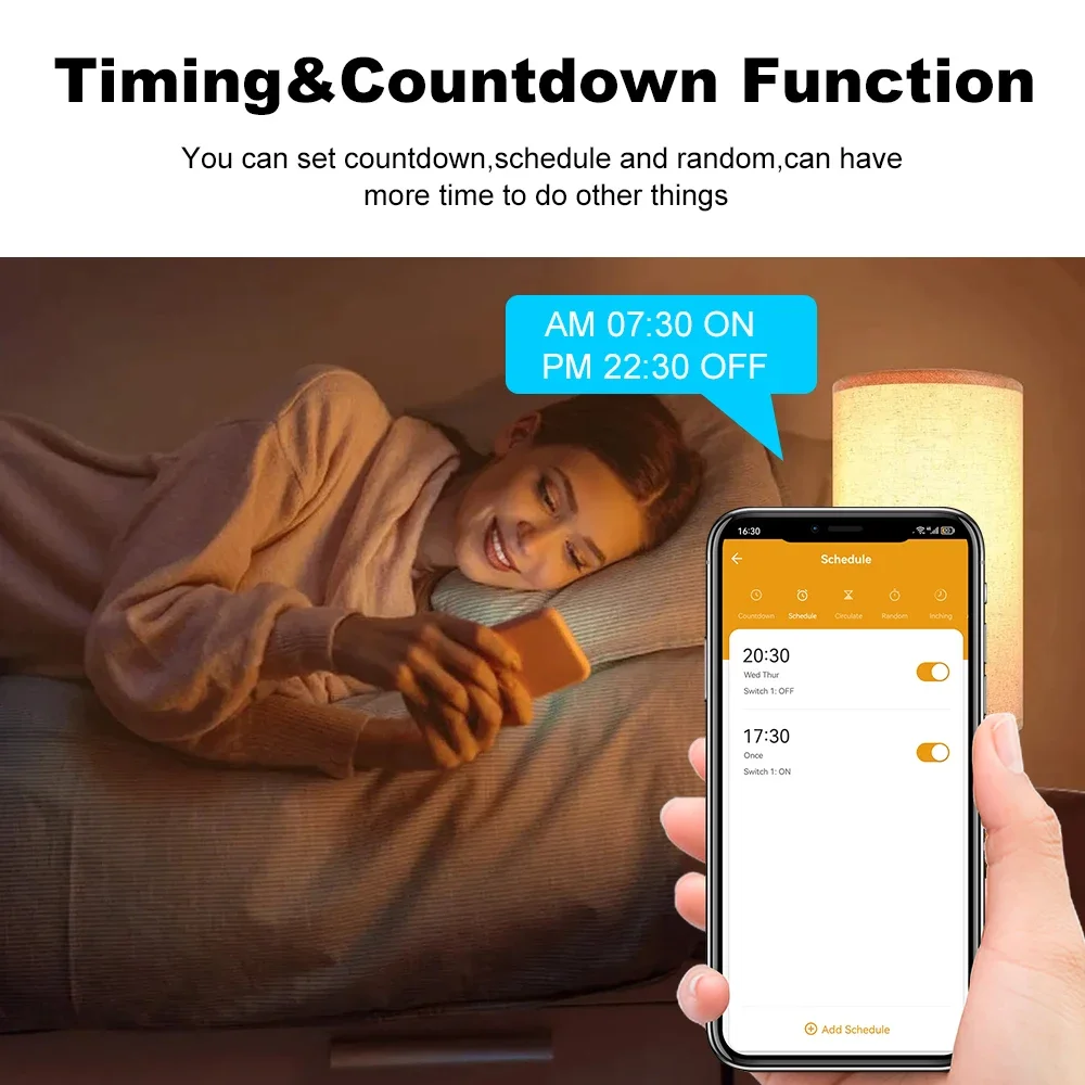WiFi 20A Socket With Power Monitoring Work With Tuya Smart EU Plug Timer Child Lock Outlet Google Home Alice SmartThings Alexa