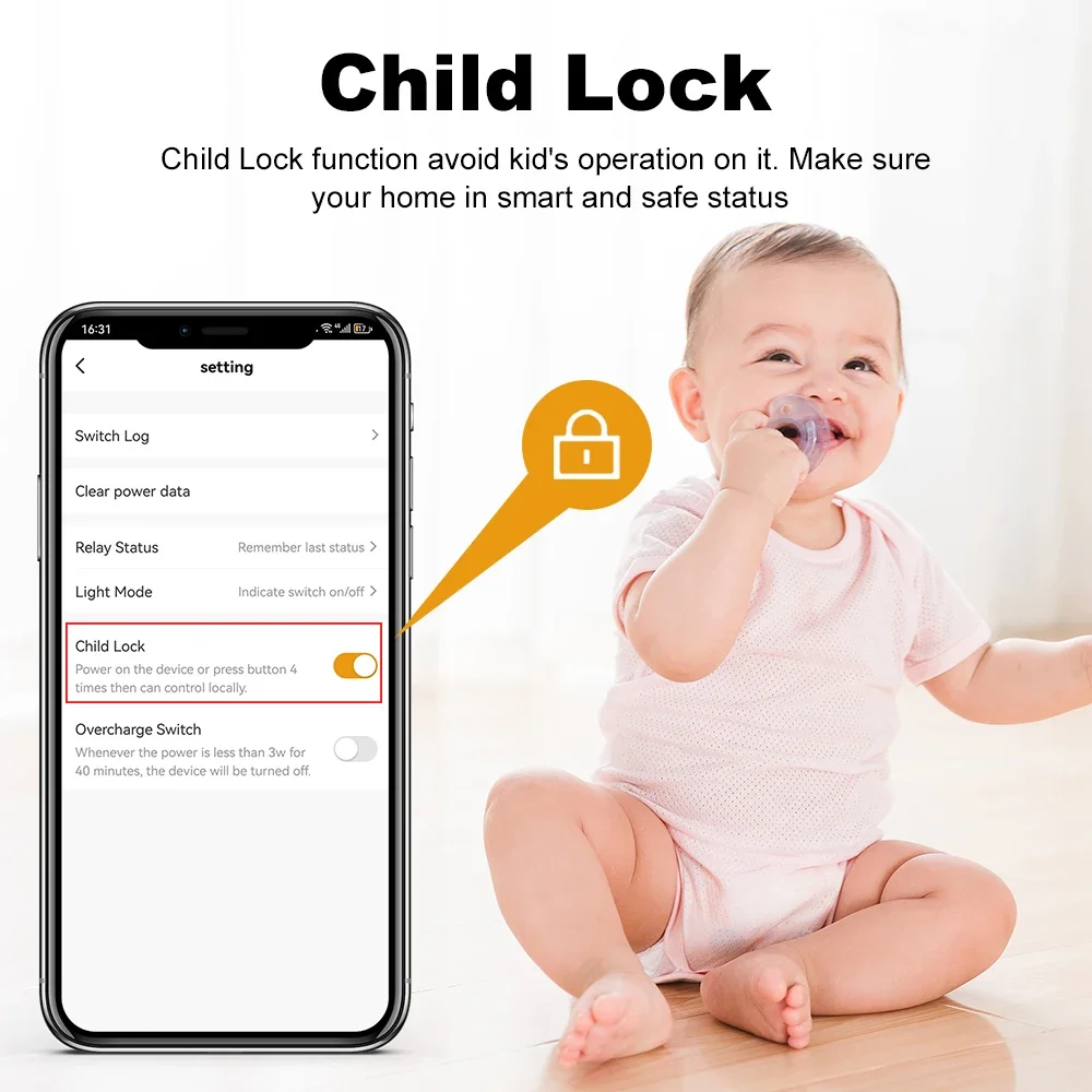 WiFi 20A Socket With Power Monitoring Work With Tuya Smart EU Plug Timer Child Lock Outlet Google Home Alice SmartThings Alexa