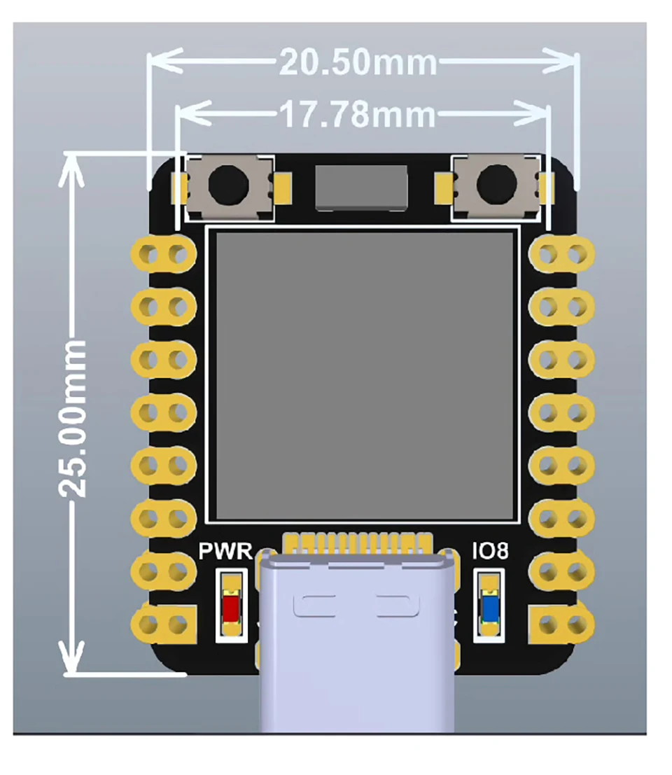 ESP32-C3 OLED Development Board With 0.42 Inch OLED Module Ceramic Antenna Wifi Bluetooth ESP32 Supermini Development Board