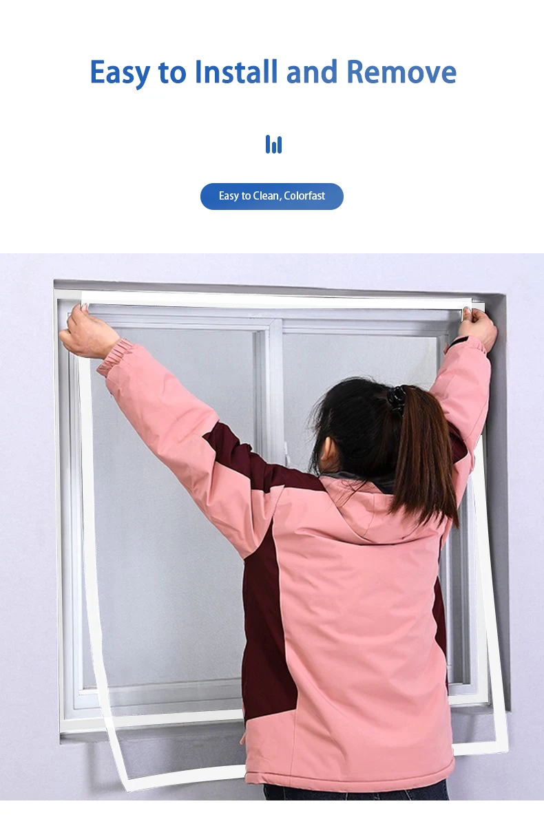 【Invisible Custom·Enhanced Protection】 Mosquito & Insect Window/Door Screens – Hook-and-Loop No-Drill, Multiple Sizes