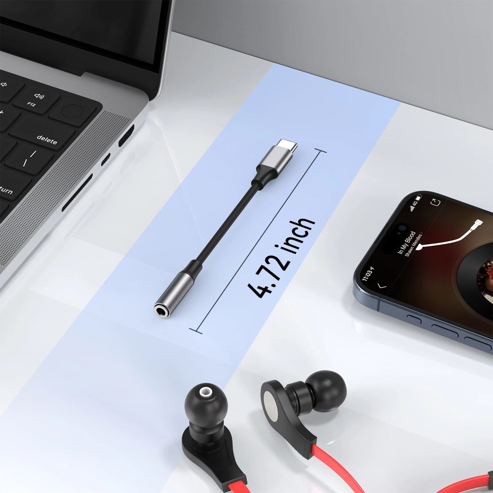 Type C to 3.5mm Jack Earphone Adapter USB-C 3 5mm Audio Cable Converter For IPhone 15 15 Pro MAX Samsung Galaxy Huawei Xiaomi