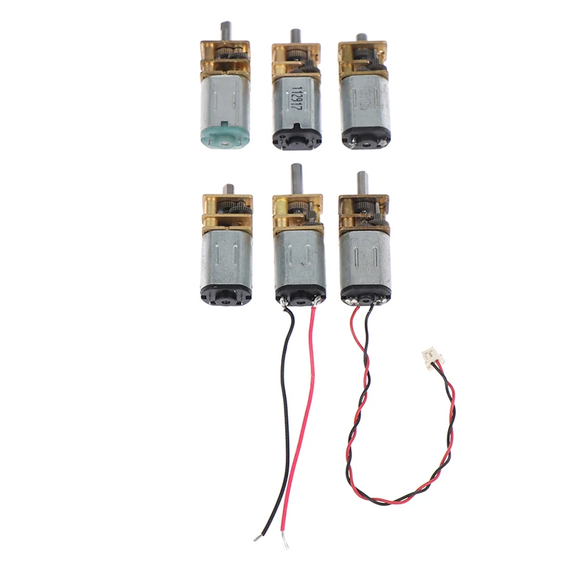 Mini N20 Gear Motor DC 3V-12V Slow Speed Full Metal Gearbox Gear Reducer Electric Engine Large Torque DIY Toy Robot