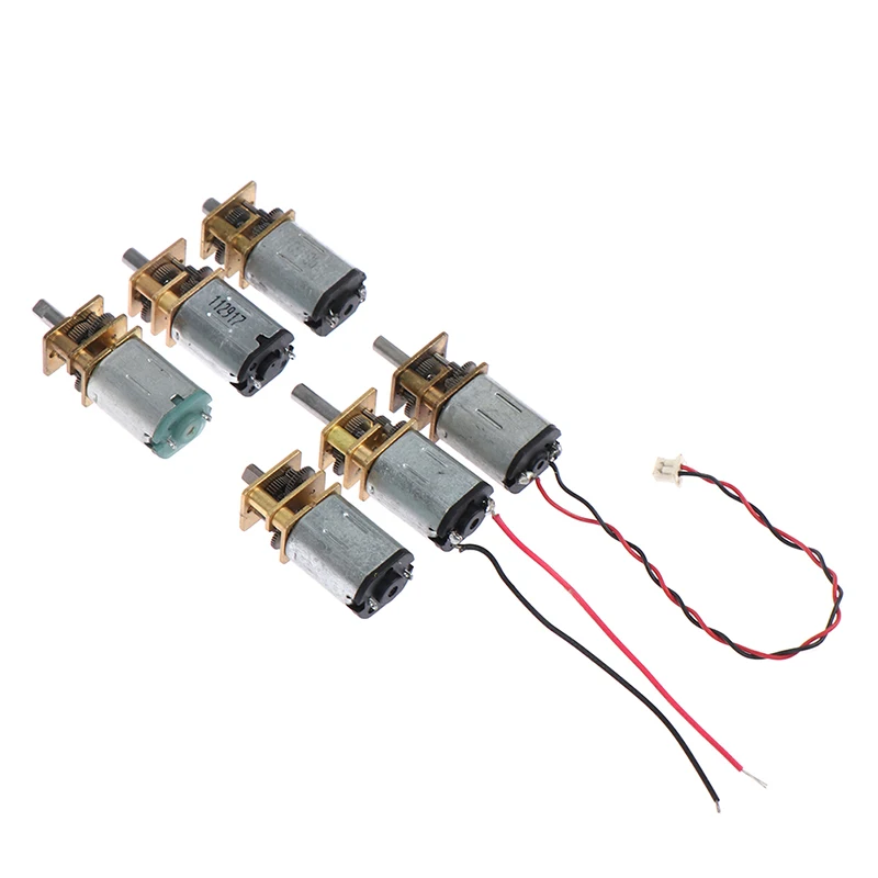 Mini N20 Gear Motor DC 3V-12V Slow Speed Full Metal Gearbox Gear Reducer Electric Engine Large Torque DIY Toy Robot