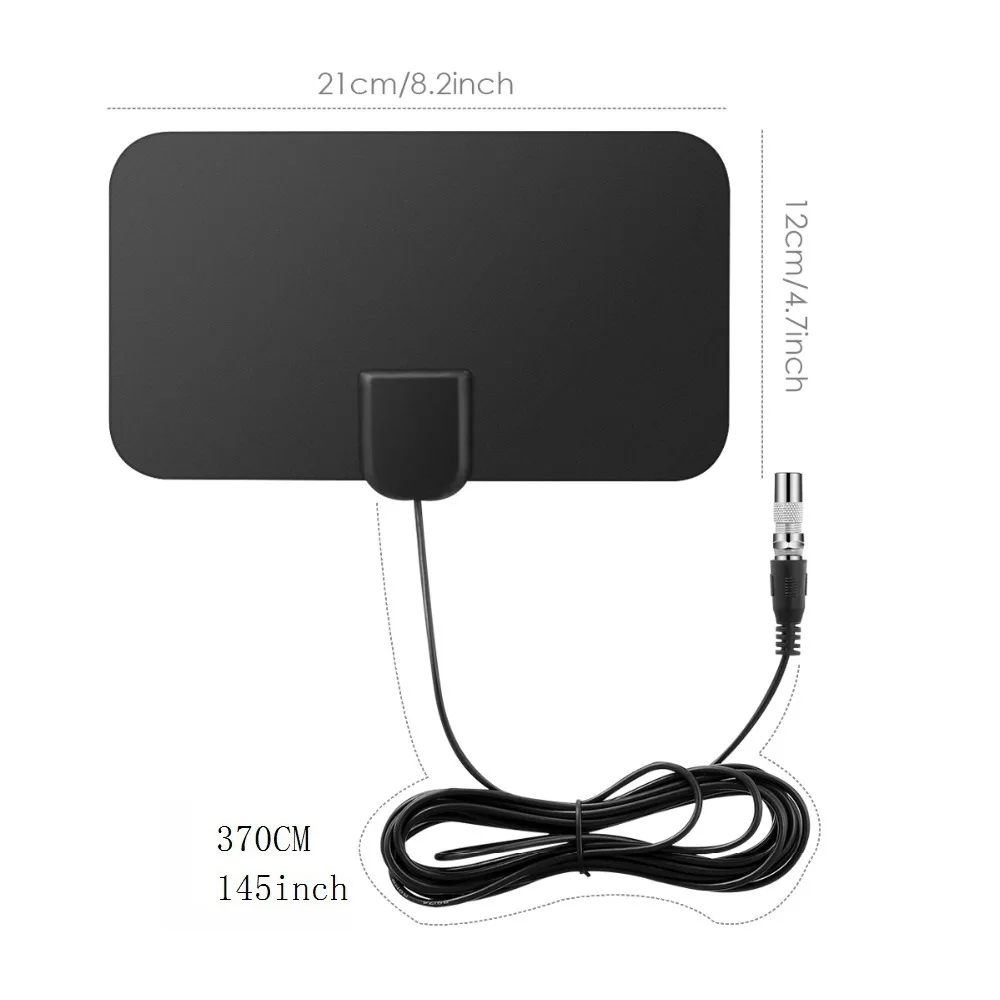HD Digital TV Antenna Indoor Amplified DAB Antenna 200 Miles Ultra HDTV With Amplifier VHF/UHF Quick Response Outdoor Aerial Set