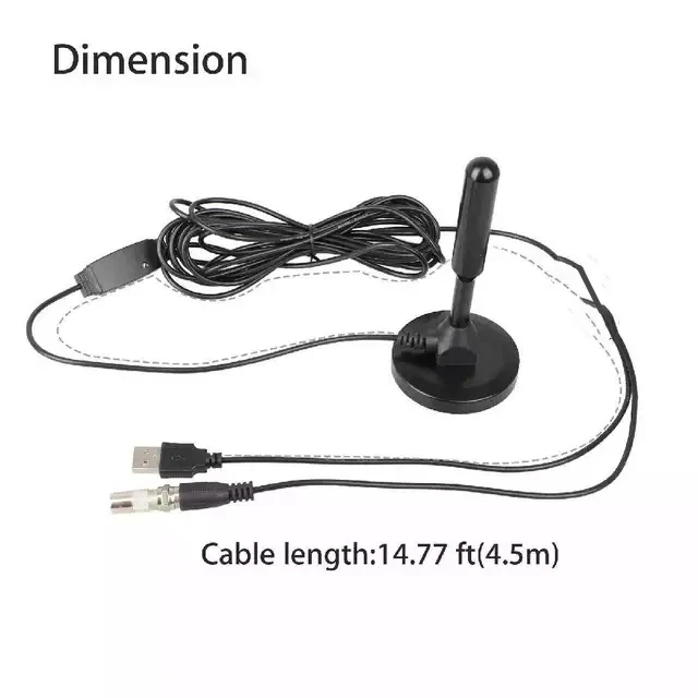 HD Digital TV Antenna Indoor Amplified DAB Antenna 200 Miles Ultra HDTV With Amplifier VHF/UHF Quick Response Outdoor Aerial Set