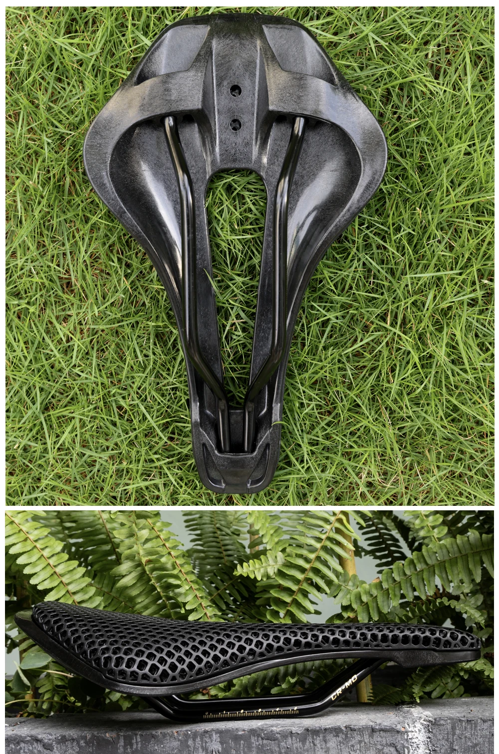 RYET 3D Printed Bicycle Saddle Ultralight Carbon Fiber Hollow Comfortable Breathable MTB Gravel Road bike Cycling Seat Parts