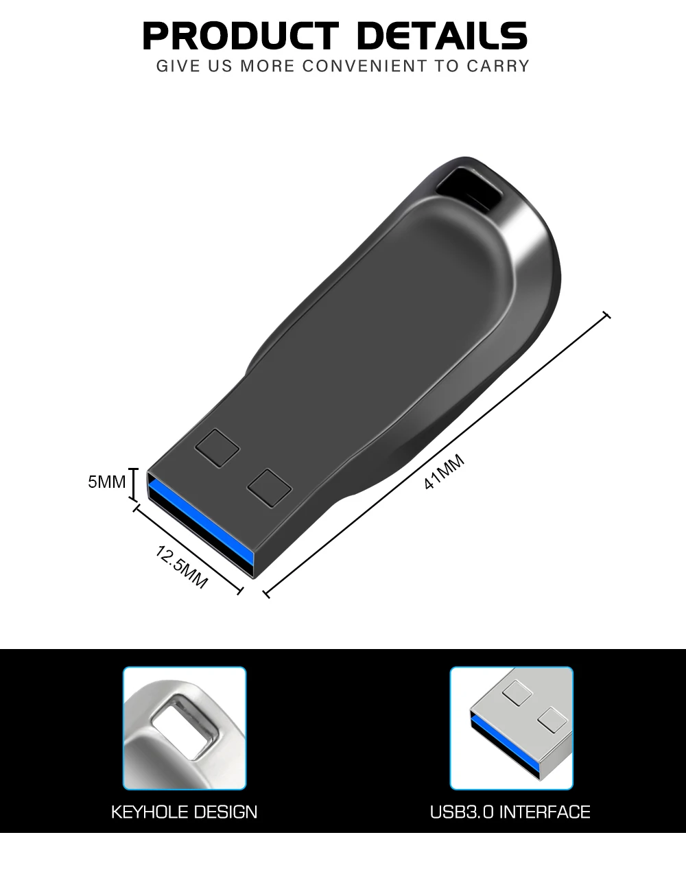 USB Flash Drive 128GB 64GB 32GB 16GB 3.0 High-Speed PenDrive 128GB 64GB USB Memory Stick 32GB 16GB USB Flash Drive