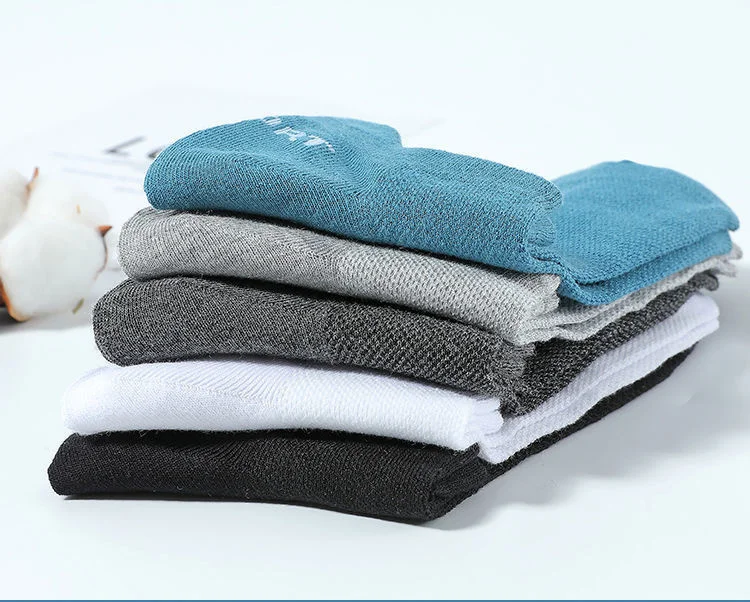 5Pairs High Quality Men Ankle Socks Breathable Cotton Sports Socks Mesh Casual Athletic Summer Thin Cut Short Sokken Size 38-45