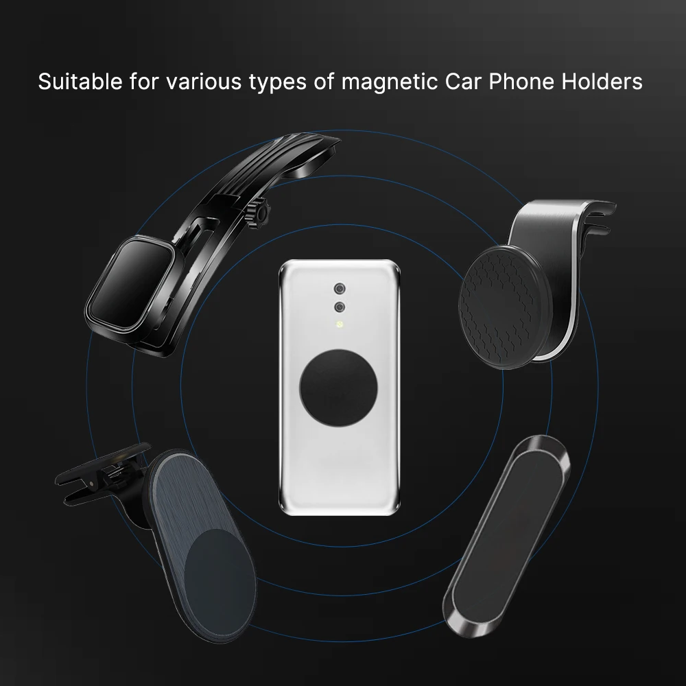 Metal Plate For Car Phone Holder Magnetic Universal Iron Sheet Disk Sticker Mount Mobile Phone Magnet Stand For IPhone