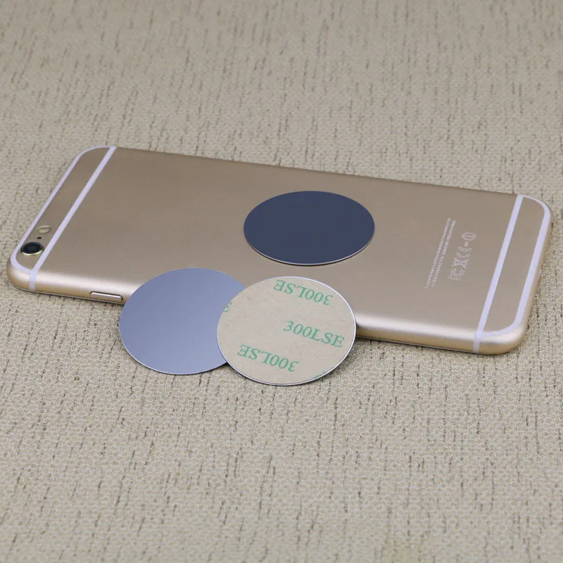 Metal Plate For Car Phone Holder Magnetic Universal Iron Sheet Disk Sticker Mount Mobile Phone Magnet Stand For IPhone