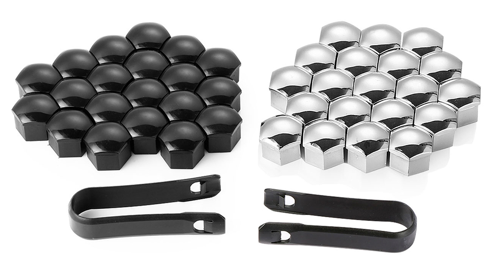20Pcs/lot 17mm Wheel Lug Bolt Center Nut Covers Caps 321601173A for Audi A4 Q5 Golf Skoda SEAT with 17mm Hexagon Bolt