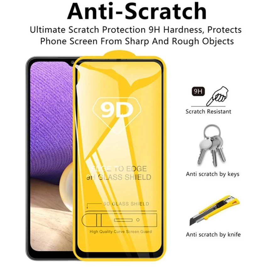 1-5PCS 9D Full Cover Tempered Glass For iPhone 17 16 15 11 12 13 14 18 Pro Max 16E Screen Protector For iPhone 13 Mini XR XS Max