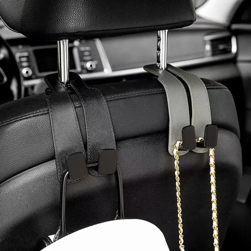 Car Headrest Hooks Hanger for Bags Seat Back Organizer Holder Clips Auto Fastener Hooks Car St