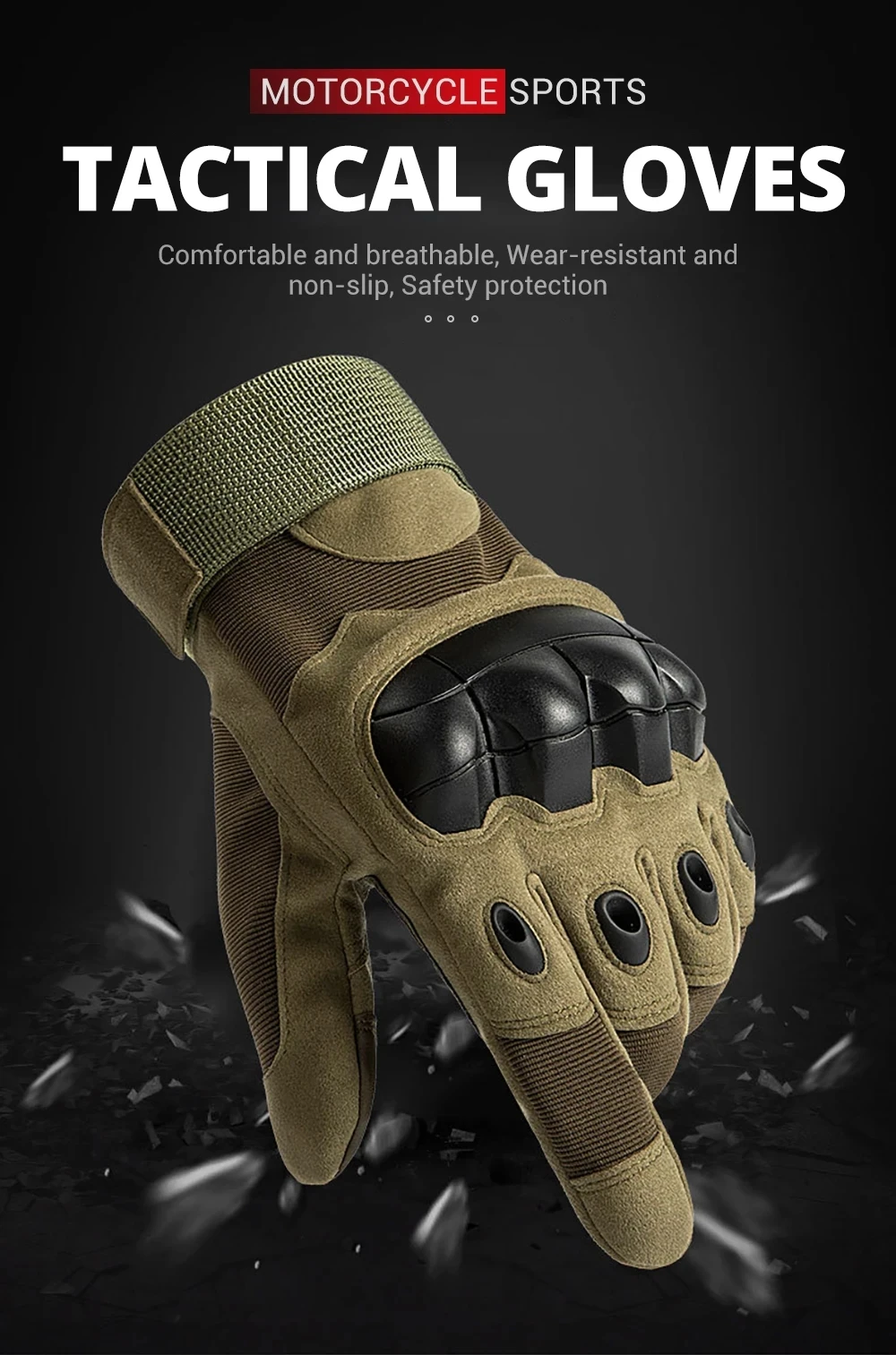 Touch Screen Motorcycle Gloves Spring Summer Breathable Full Finger Motorbike Riding Moto Gloves for Motocross