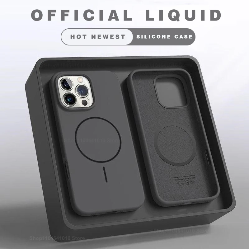 Magnetic Phone Case For iPhone 15 14 16 Plus 12 13 17 18 Pro Max Air Shockproof Silicone Cover For Magsafe Wireless Charge Cases