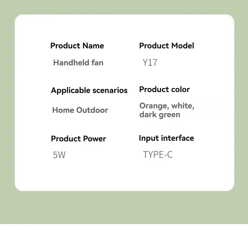 New Foldable Handheld Desktop USB Rechargeable Mini Fan Cartoon Design with Hook for Mountaineering Outdoor Home Office use