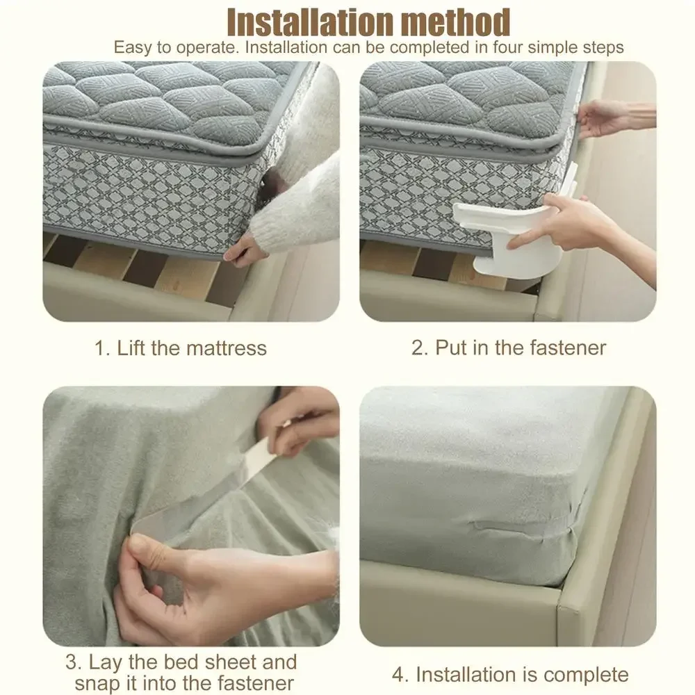 8/4Pcs Heavy Duty Bedsheet Corner Tightener Clips High-quality Materials Durable and Reliable Bed Sheet Grippers for Protectors