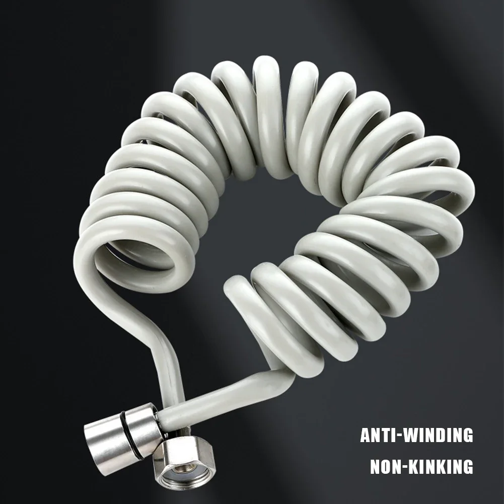 2m 3m 5m Spring Shower Hose Meters Water Plumbing Hose Plastic Bathroom Water Toilet Bidet Sprayer Telephone Line Soft Hoses