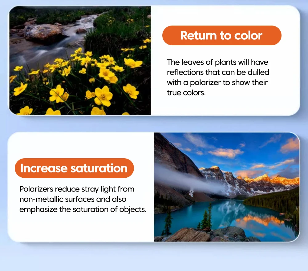 52mm CPL Universal With Clip Mobile Phone Lens Circular Polarizing Filter For iPhone Samsung smartphones