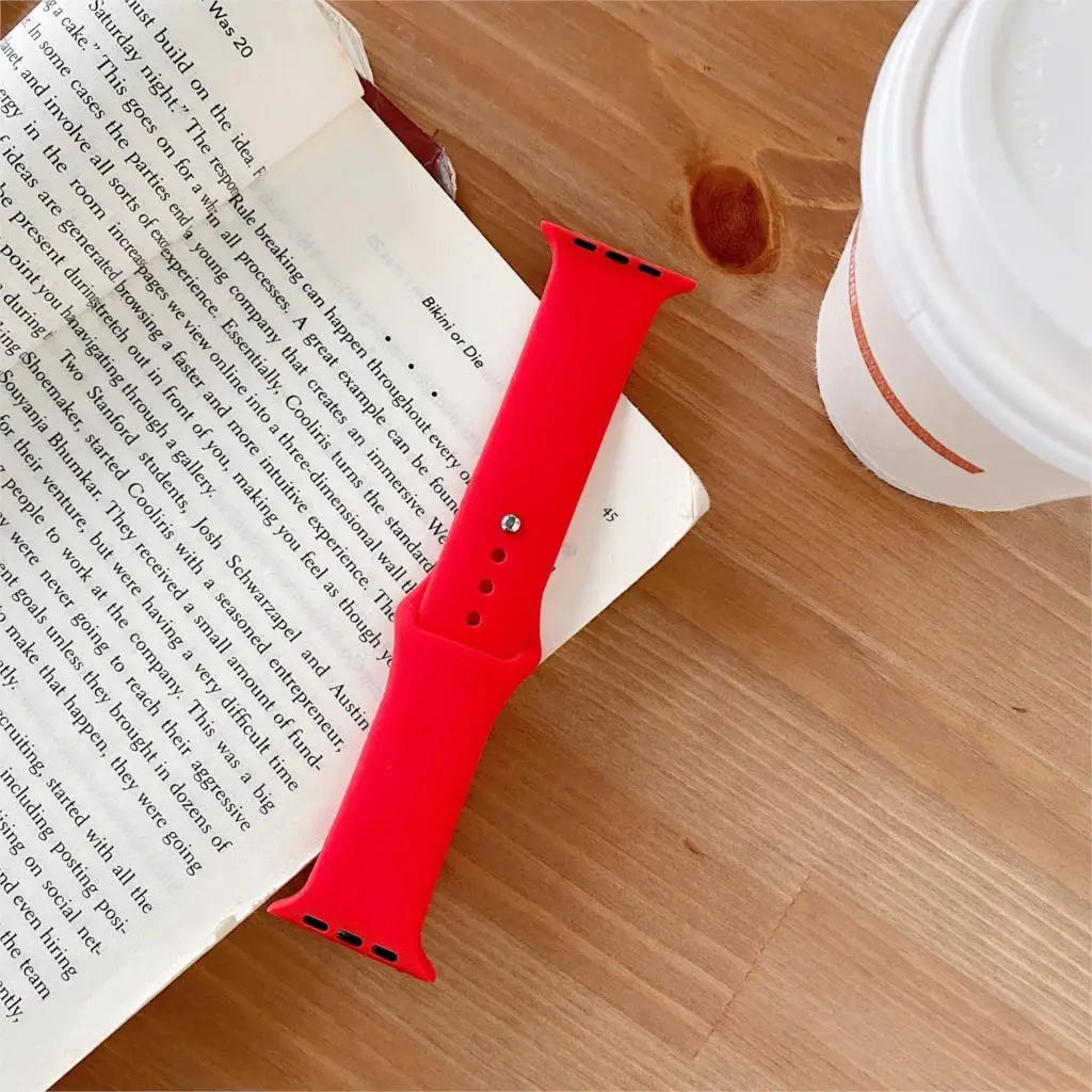 Silicone Strap For Apple Watch Band 45mm 46mm 44mm 41mm 40mm 42mm Sport Correa Bracelet iWatch Series 12 11 10 SE 9 8 Ultra 4 3