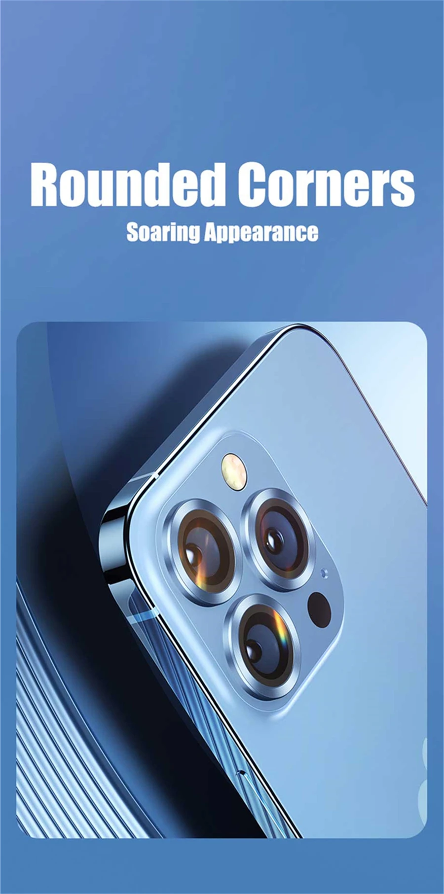 Original Titanium Color Camera Protector For iPhone 16 Pro Max 15 14 13 12 Mini Pro Max Metal Ring Tempered Glass Lens Cover Cap