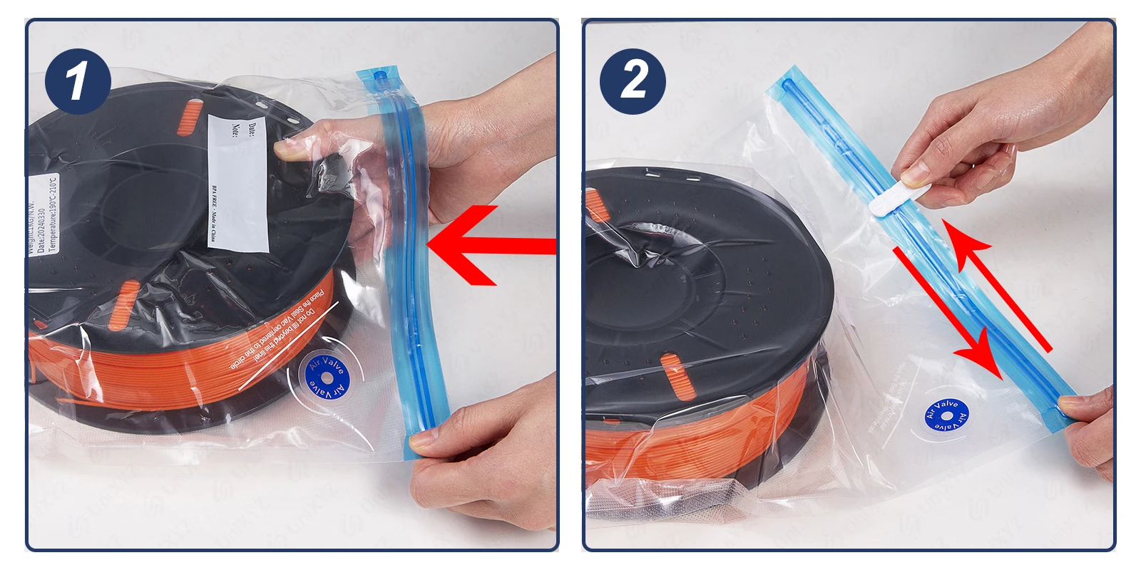 3D Printer Filament Storage Bag PLA ABS PETG Vacuum Bag Dryer Safekeep Humidity Resistant Sealing Bags Keep Filament Dry Sealed