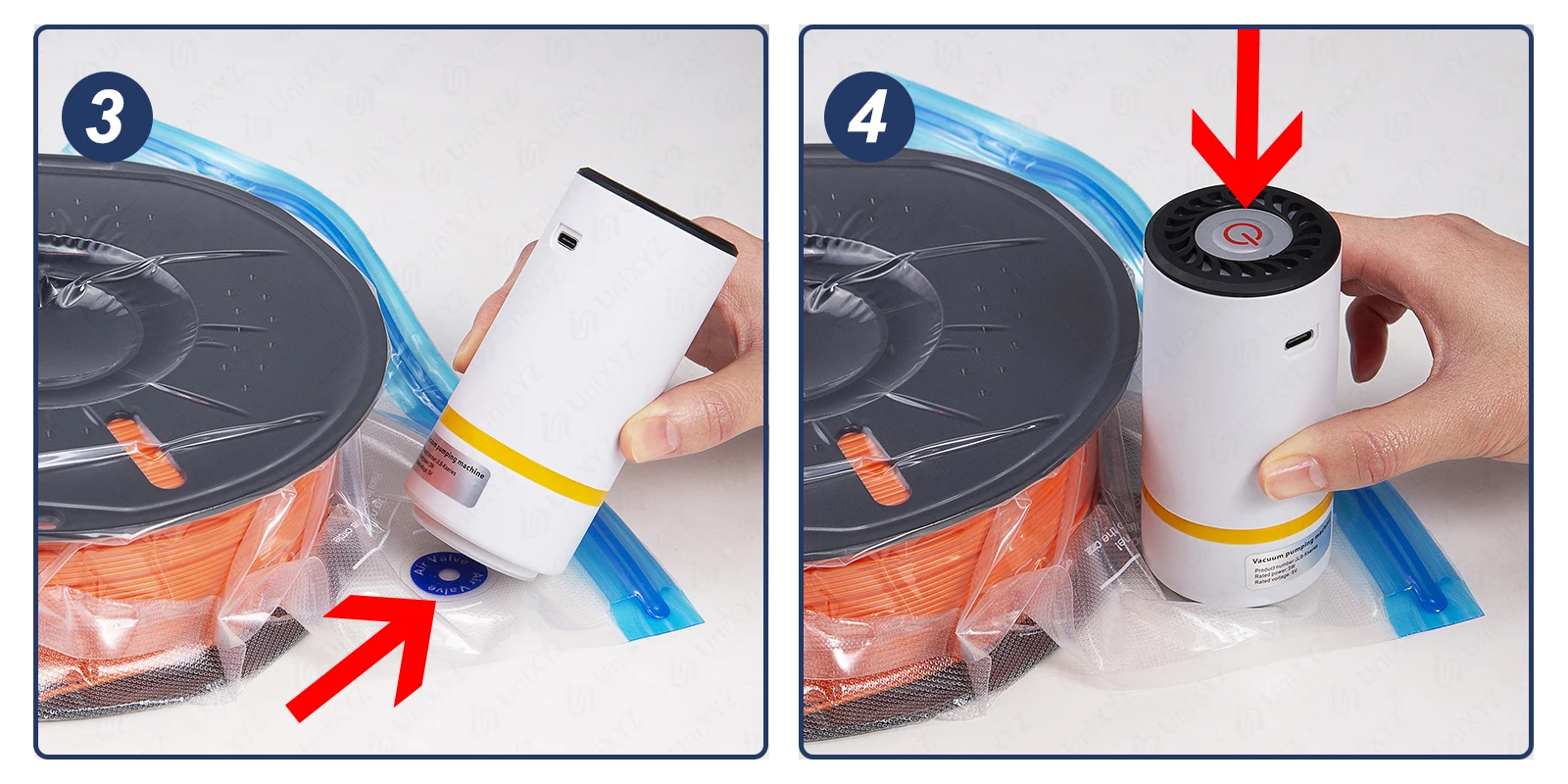 3D Printer Filament Storage Bag PLA ABS PETG Vacuum Bag Dryer Safekeep Humidity Resistant Sealing Bags Keep Filament Dry Sealed