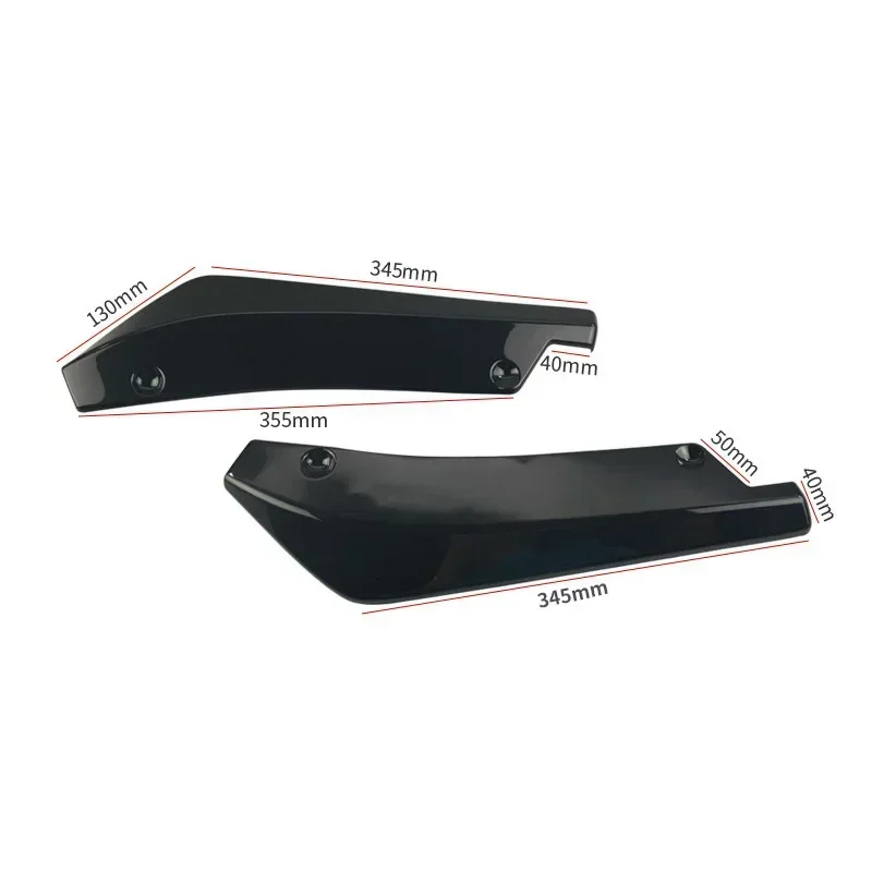 Car Front Rear Bumper Strip Lip Spoiler Diffuser Splitter Scratch Protector Carbon Fiber Winglets Side Skirt Extension Universal