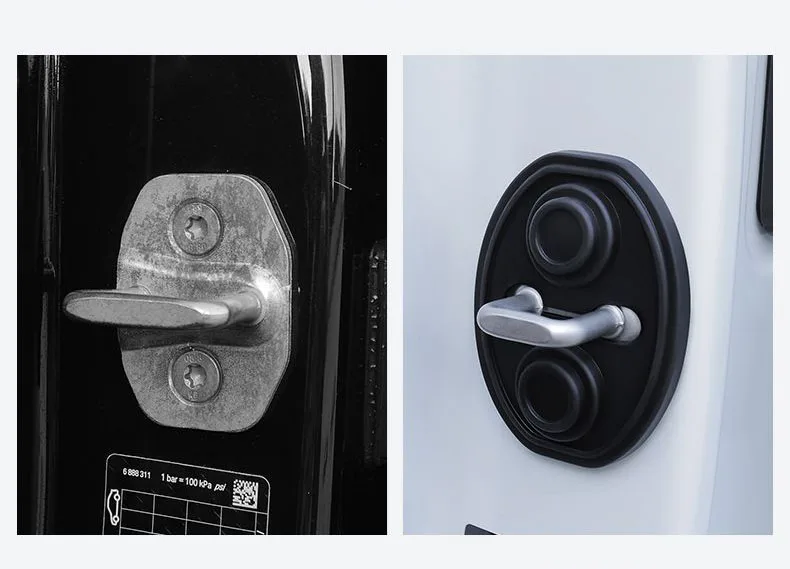 Upgrade Car Door Closing Shockproof Silicone Cushion Mute Shock Absorber Protective Covers Car Door Latch Accessories