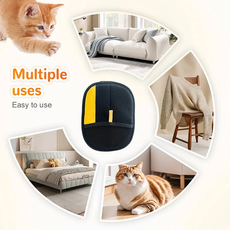 Pet Hair Cleaning And Collection Gloves Pet Double-sided Multi-functional Beauty Glove Tool Reduce The Pressure Of Pet Ownership