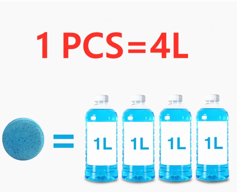 Solid Cleaner Car Windscreen Cleaner Effervescent Tablet Auto Wiper Glass Solid Cleaning Concentrated Tablets Detergent